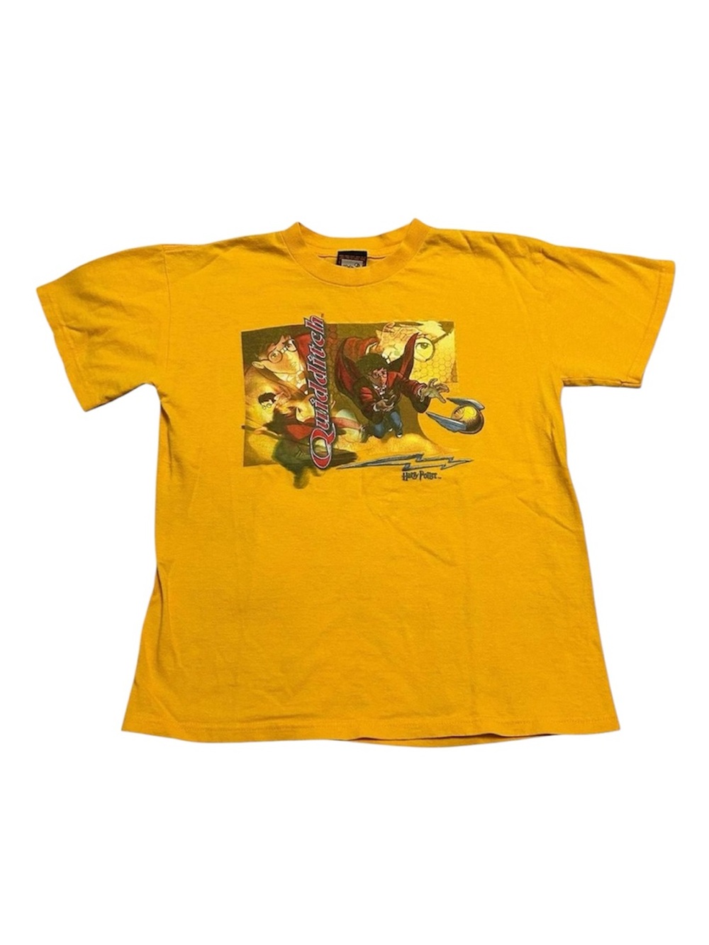 Vintage Y2k Youth Medium Harry Potter Quidditch T-Shirt